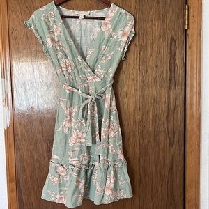 (3 for $20) Sage Green Fit and Flare Dress